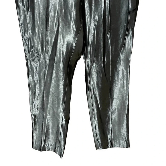 Dries‎ Van Noten Paola Shiny Hammered Pants Black Size 38 / US 6 - Picture 3 of 8